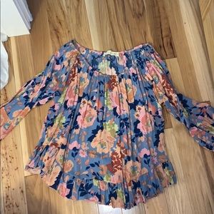Off the shoulder flowery top